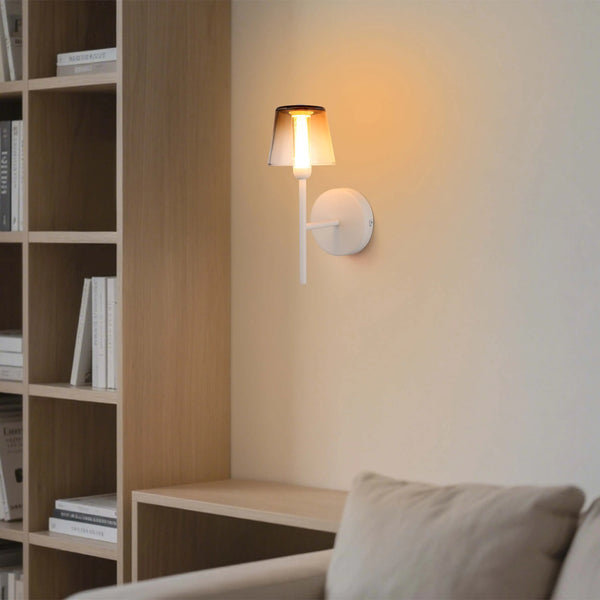 Modern Glass Wall Light – Integrated LED, 300mm Width, Ombre or Clear Shade