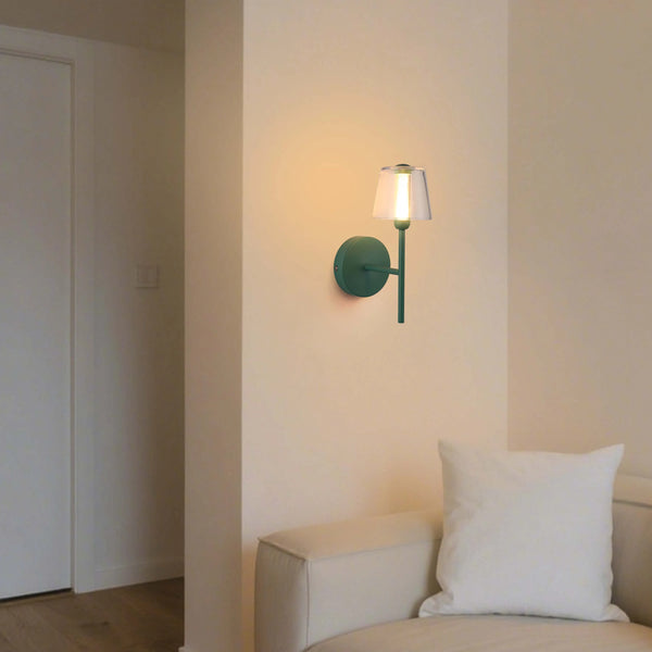 Modern Glass Wall Light – Integrated LED, 300mm Width, Ombre or Clear Shade