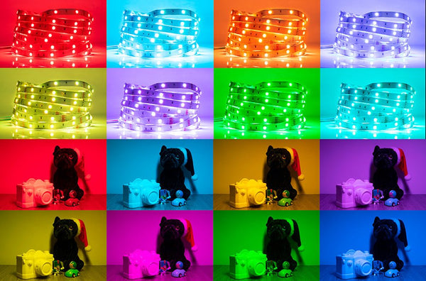 Holiday RGB LED Strip Light IP20 with Remote Controller