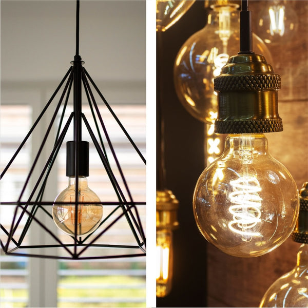 LED Filament Globe Bulb E27 Edison Screw Warm White 2400K