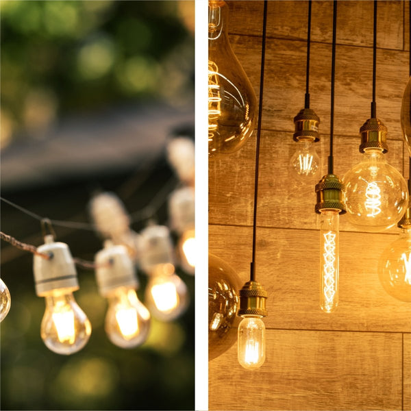 LED Filament P45 Golf Ball Bulb E14 Small Edison Screw Warm White 2400K