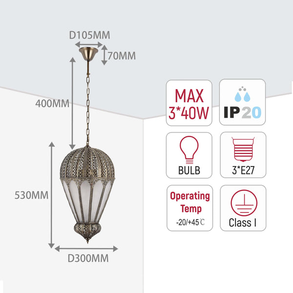 Moroccan Ornate Pendant Light Collection