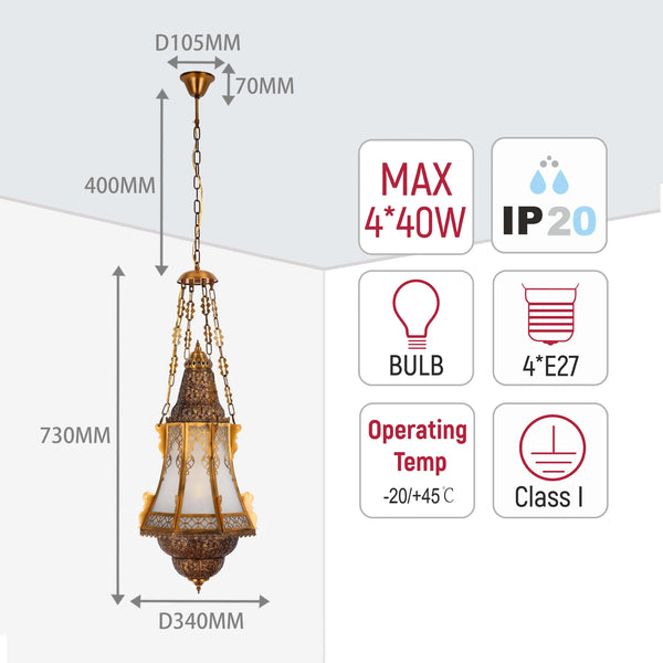 Moroccan Ornate Pendant Light Collection