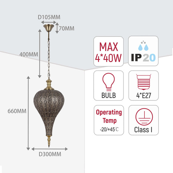 Moroccan Ornate Pendant Light Collection
