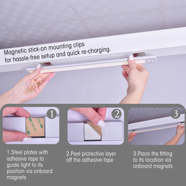 TEKLED Motion Sensor LED Cabinet Light with Rechargeable Battery