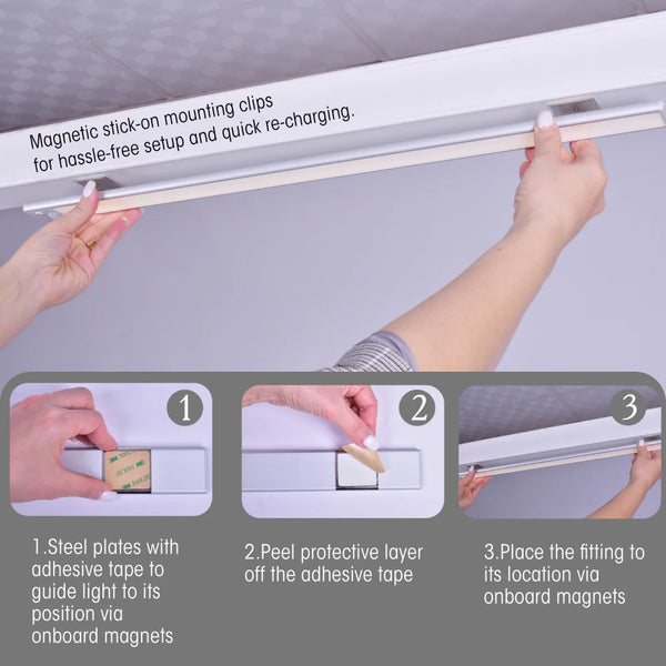 TEKLED Motion Sensor LED Cabinet Light with Rechargeable Battery