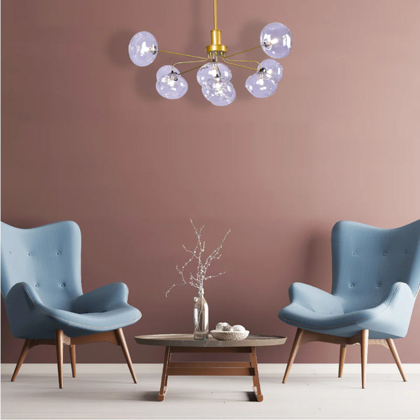 Multi-Arm Dimpled Globe Ceiling Light Elegant Gold