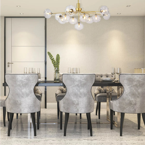 Multi-Arm Dimpled Globe Ceiling Light Elegant Gold