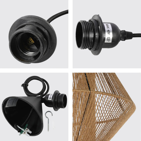 Natural Jute Light Shade Pendant Ceiling Light
