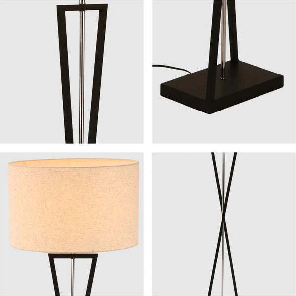 TEKLED
Nordic Art Deco Floor Lamp Black Nickel Flaxen