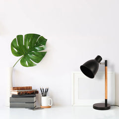 Nordic Elegance Desk Lamp with Dominant Wood Feature