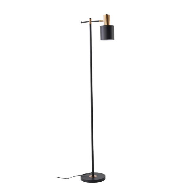 Nordic Pole Reading Floor Lamp Black Gold