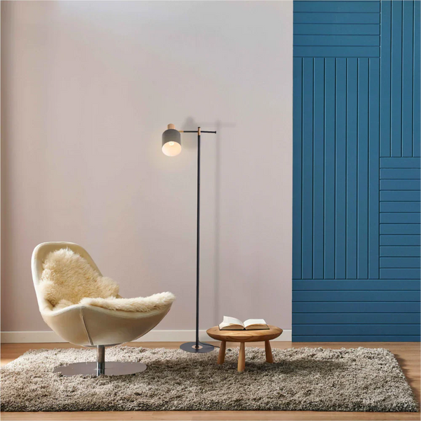 Nordic Pole Reading Floor Lamp Black Gold