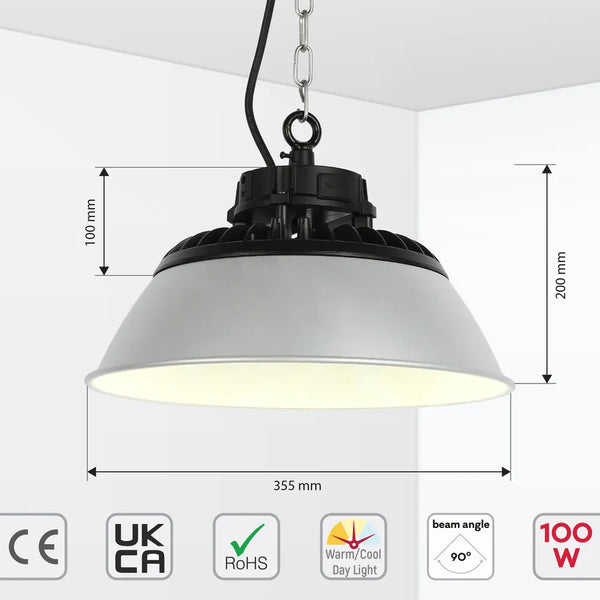 Nova High Bay LED Light with Reflector Options