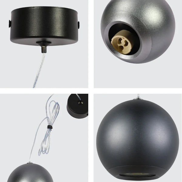 Orb Pendant Downlight GU10 Grey