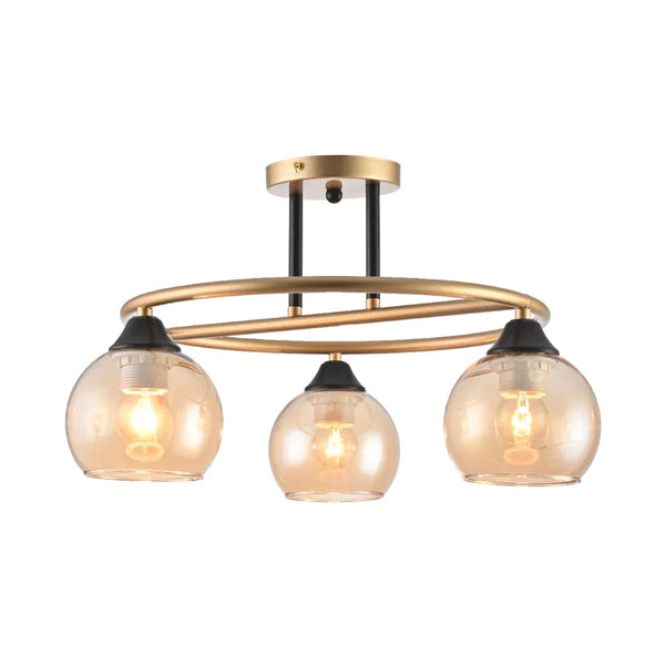 Orbit Harmony Black & Gold Ceiling Light