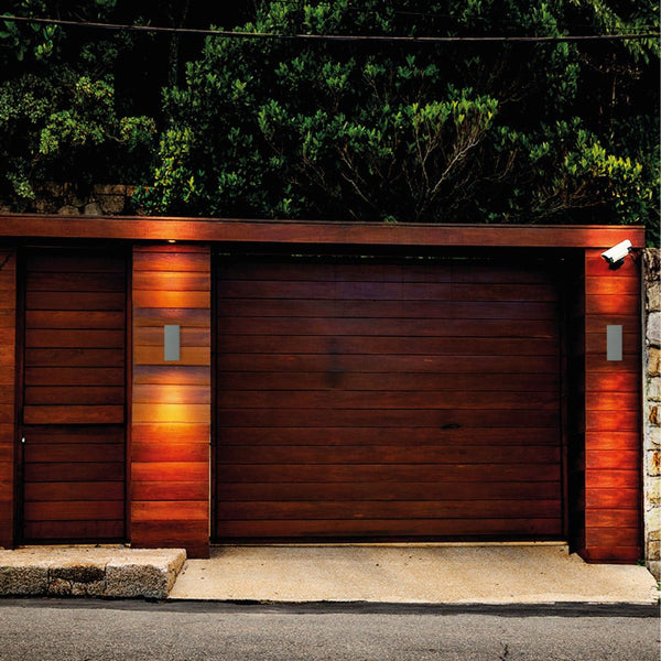 Cuboid Wall Lamp IP44 GU10 Grey