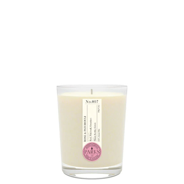 ROSE & PATCHOULI 1 WICK SCENTED CANDLE 180G