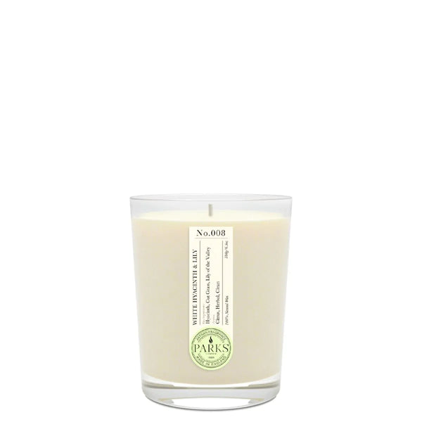 WHITE HYACINTH & LILY 1 WICK SCENTED CANDLE 180G