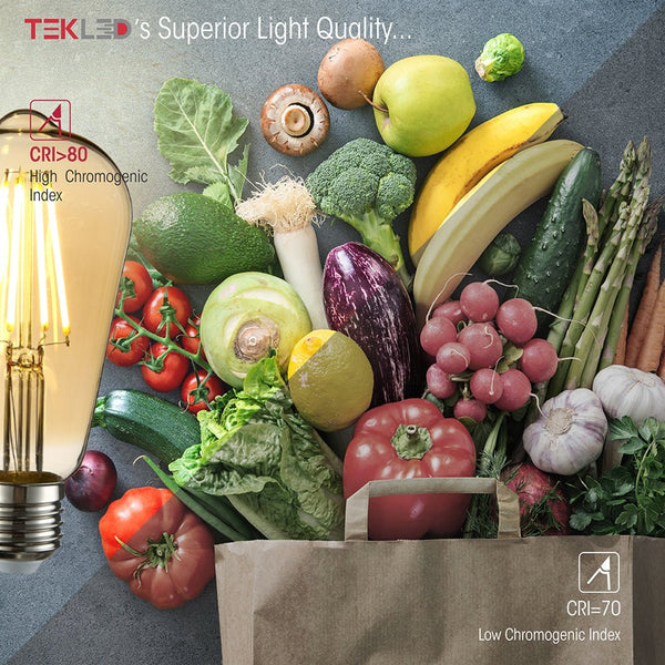 LED Dimmable Filament ST64 Edison Bulb E27 Edison Screw 6.5W