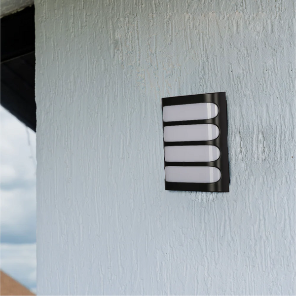 Raccoon Plastic Black LED Outdoor Wall Light 15W Cool White