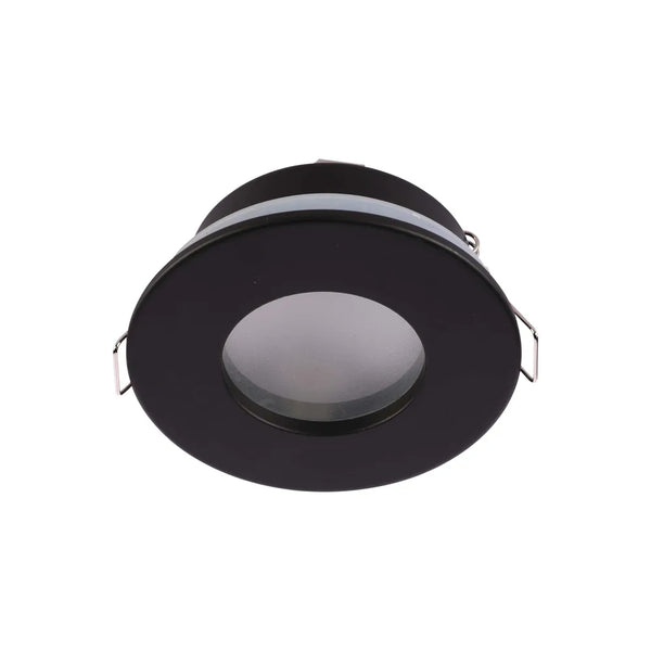 Recessed IP65 GU10 Downlight with Junction Box – Black/White