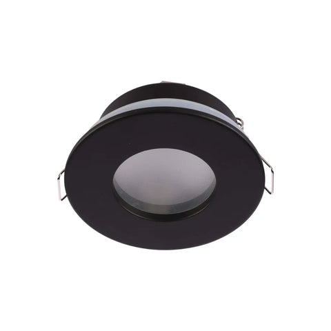 Recessed IP65 GU10 Downlight with Junction Box – Black/White