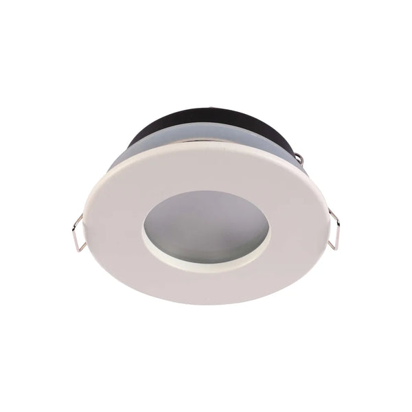 Recessed IP65 GU10 Downlight with Junction Box – Black/White