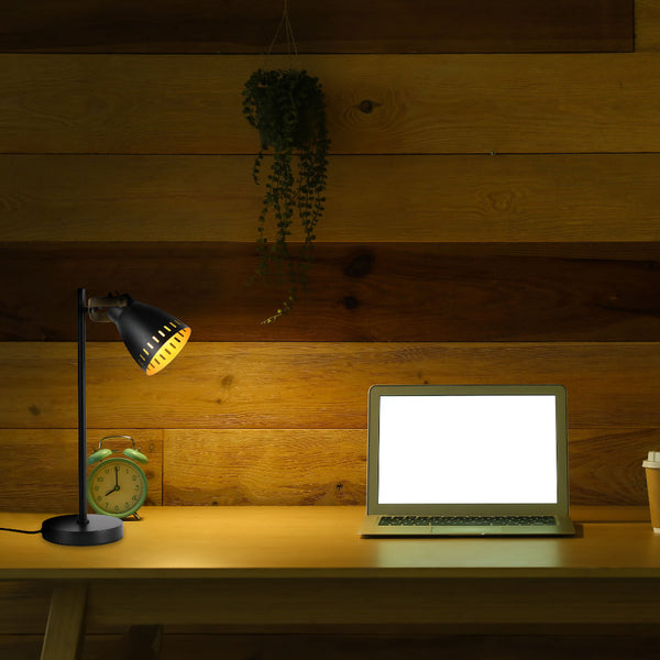 TEKLED
Retro Desk Lamp with Brass Accents - Black or white.