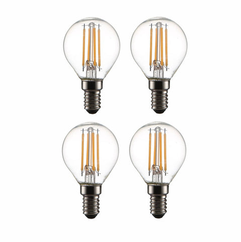 TEKLED
LED Dimmable Filament P45 Golf Ball Bulb E14 Small Edison Screw 4W Pack of 4 Warm White