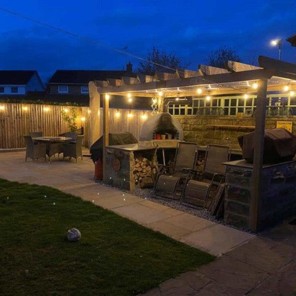Outdoor Elite Festoon Waterproof Warm White Heavy Duty LED Connectable String Party Lights.