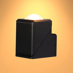 Rotatable Cubes Outdoor LED Wall Light Black 3000K Narrow Beam