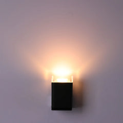 Rotatable Cubes Outdoor LED Wall Light Black 3000K Wide Beam