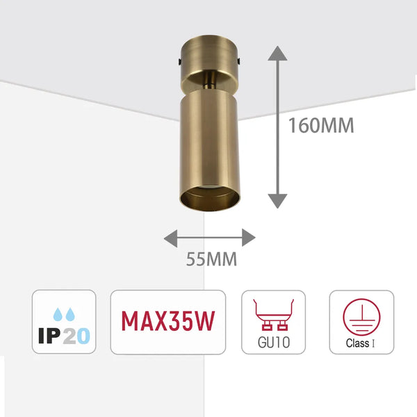 Rotatable GU10 Surface Mounted Downlight