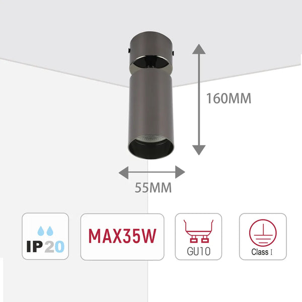 Rotatable GU10 Surface Mounted Downlight