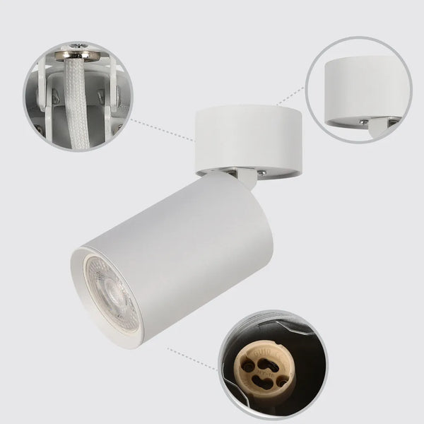 Rotatable & Tiltable GU10 Surface Mounted Downlight