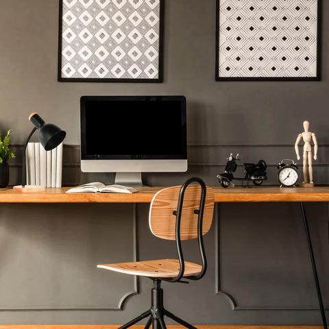 Scandinavian Inspired Table Lamp with Wooden Base