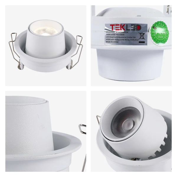 Sentinel Retractable Adjustable Gimbal Recessed LED Downlight