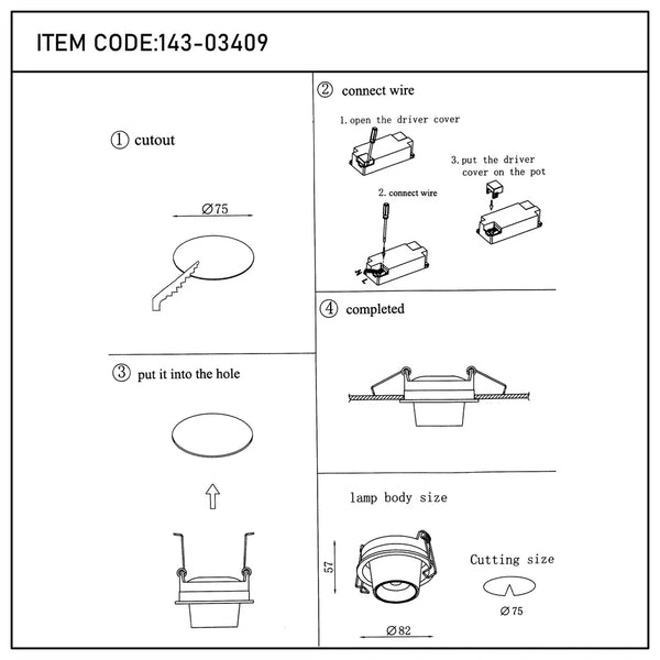 Sentinel Retractable Adjustable Gimbal Recessed LED Downlight