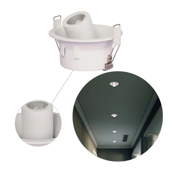 Sentinel Retractable Compact Adjustable Gimbal Recessed LED Downlight