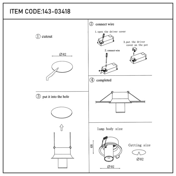 Sentinel Retractable Compact Adjustable Gimbal Recessed LED Downlight