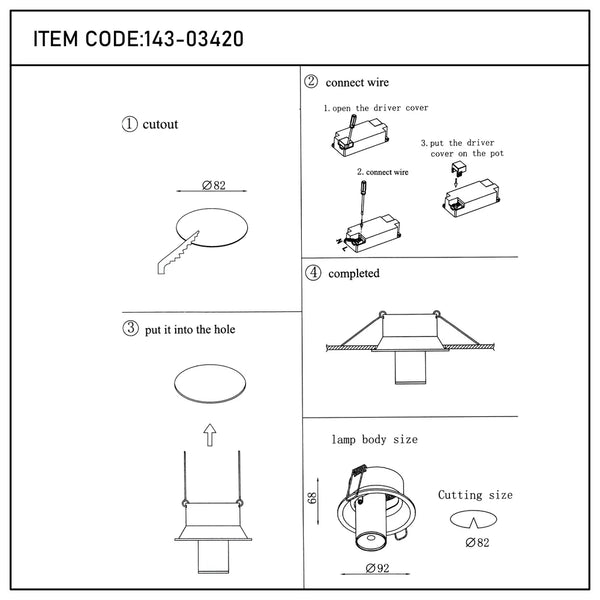 Sentinel Retractable Compact Adjustable Gimbal Recessed LED Downlight