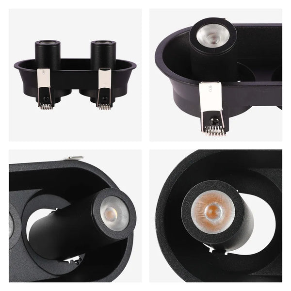 Sentinel Retractable Compact Adjustable Gimbal Recessed LED Downlight
