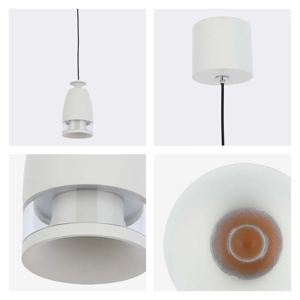 Sentinel LED Pendant Downlight with Polycarbonate Ring Diffuser 7W Warm White
