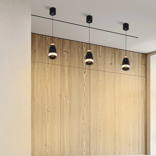 Sentinel LED Pendant Downlight with Polycarbonate Ring Diffuser 7W Warm White