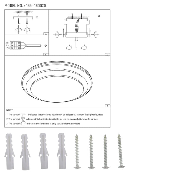 Serenity Halo Dual-Ring LED Flush Mount Ceiling Light