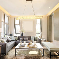 Serpentine Crystal Helix LED Pendant Chandelier 80W