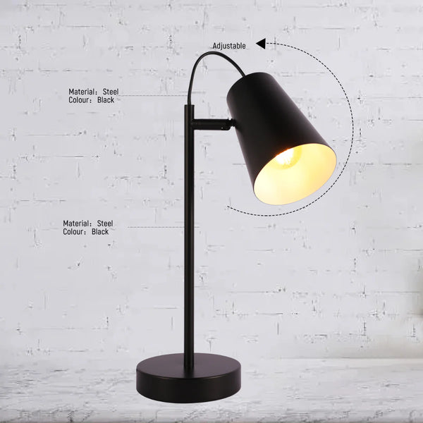 Sleek Cut Cone Desk Lamp in Vibrant Colours - Modern Elegance