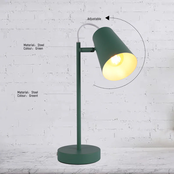 Sleek Cut Cone Desk Lamp in Vibrant Colours - Modern Elegance
