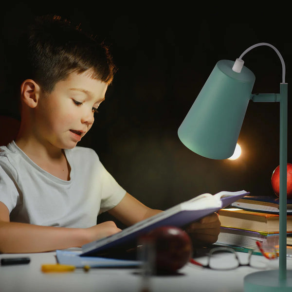 Sleek Cut Cone Desk Lamp in Vibrant Colours - Modern Elegance